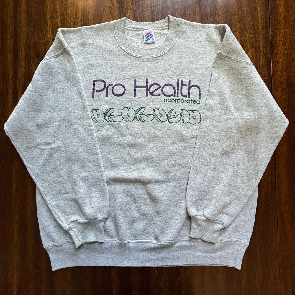Vintage 90's Pro Health Vitamins Promotional Crewneck Men's Size XL USA MADE